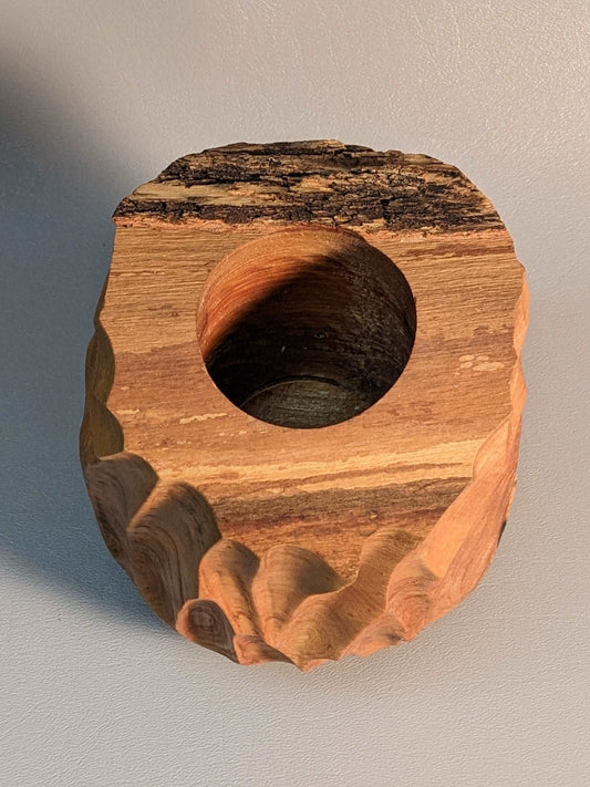 Carved Live Edge Vessel