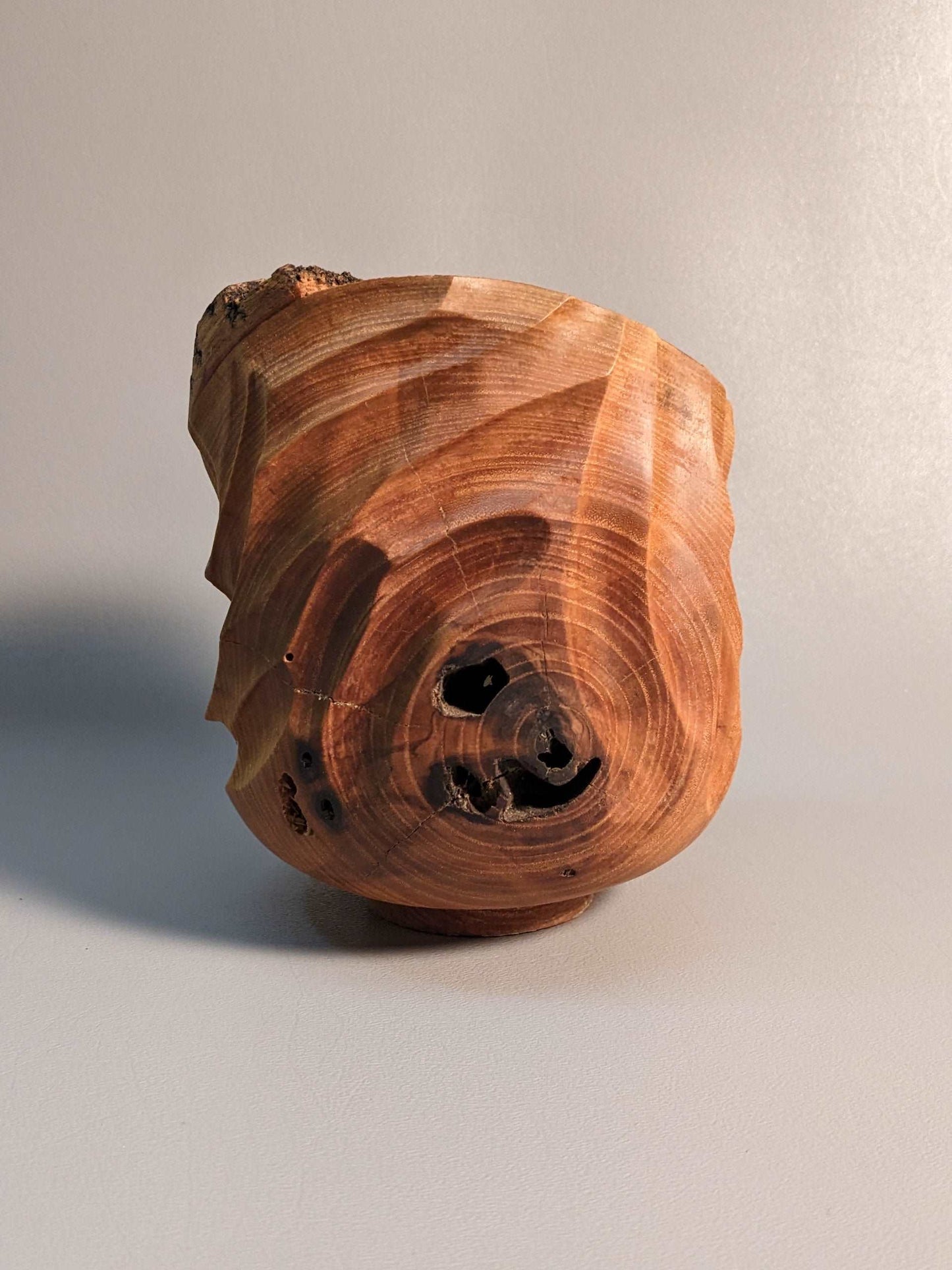 Carved Live Edge Vessel