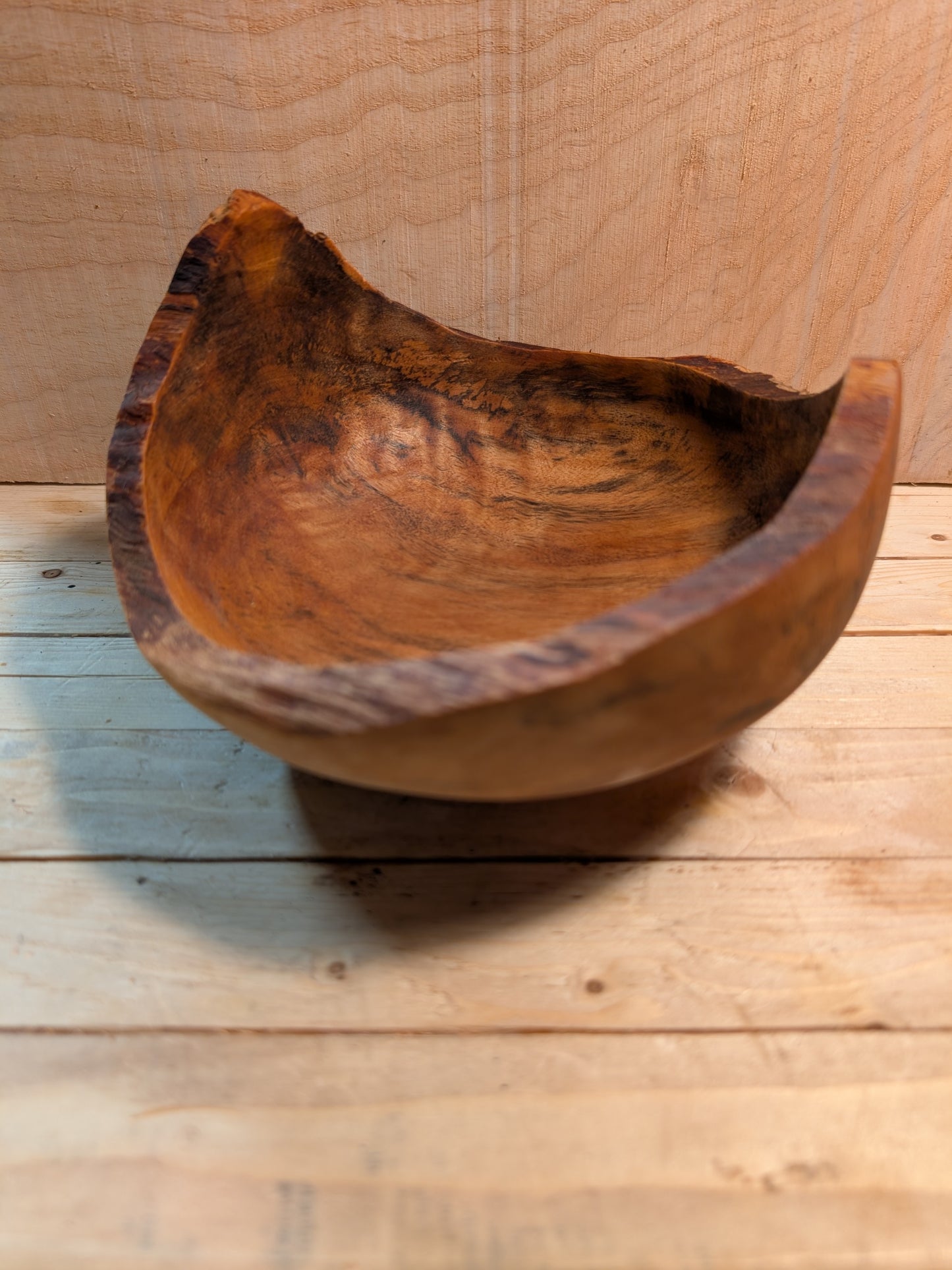 Spalted Fig Live Edge Bowl