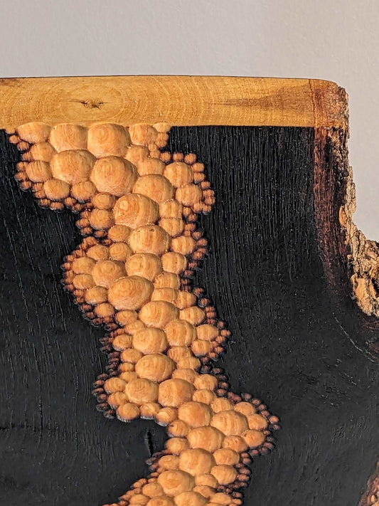 Burn and Carve Sculpture