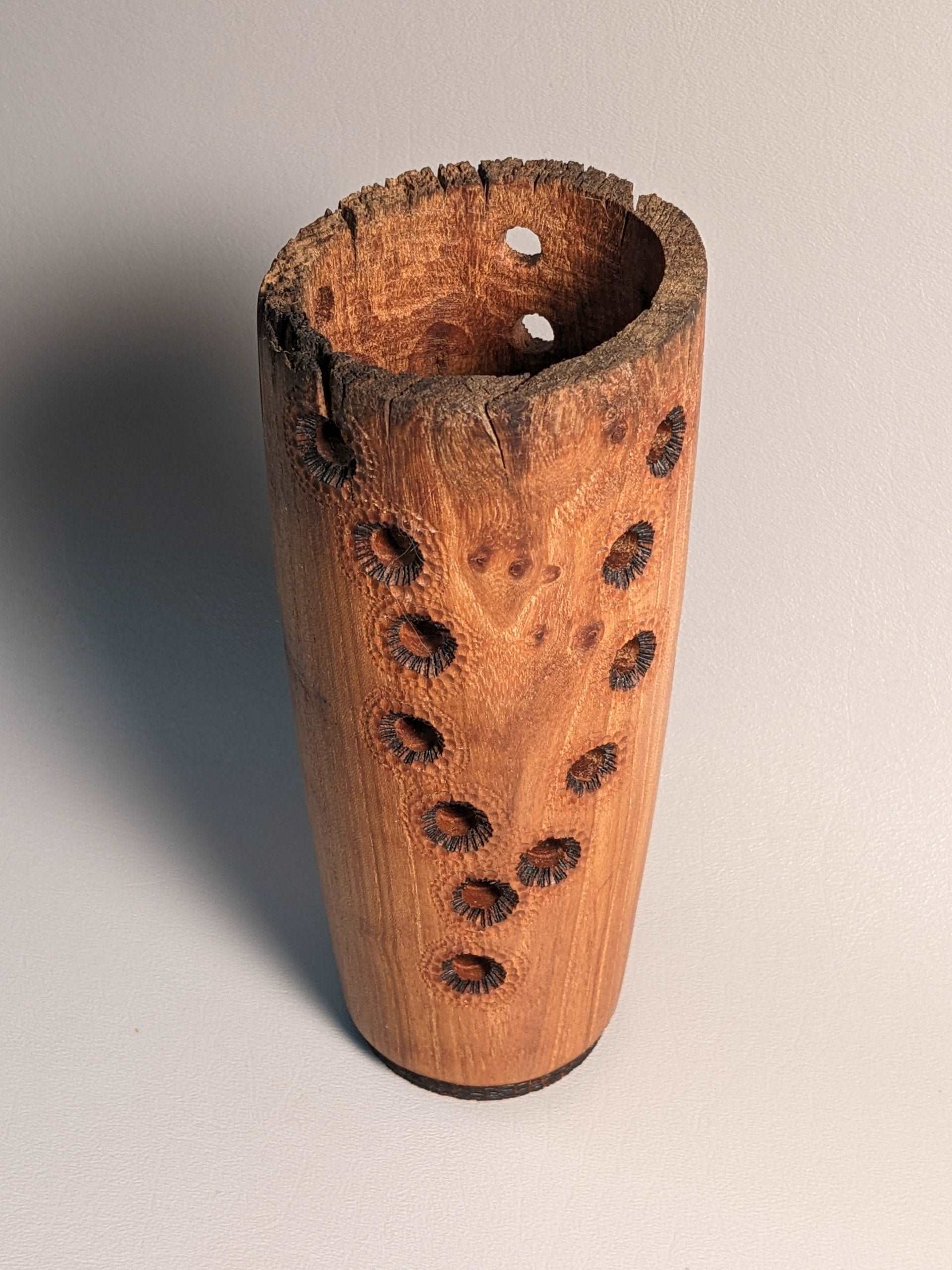 Pierced Coral Vase