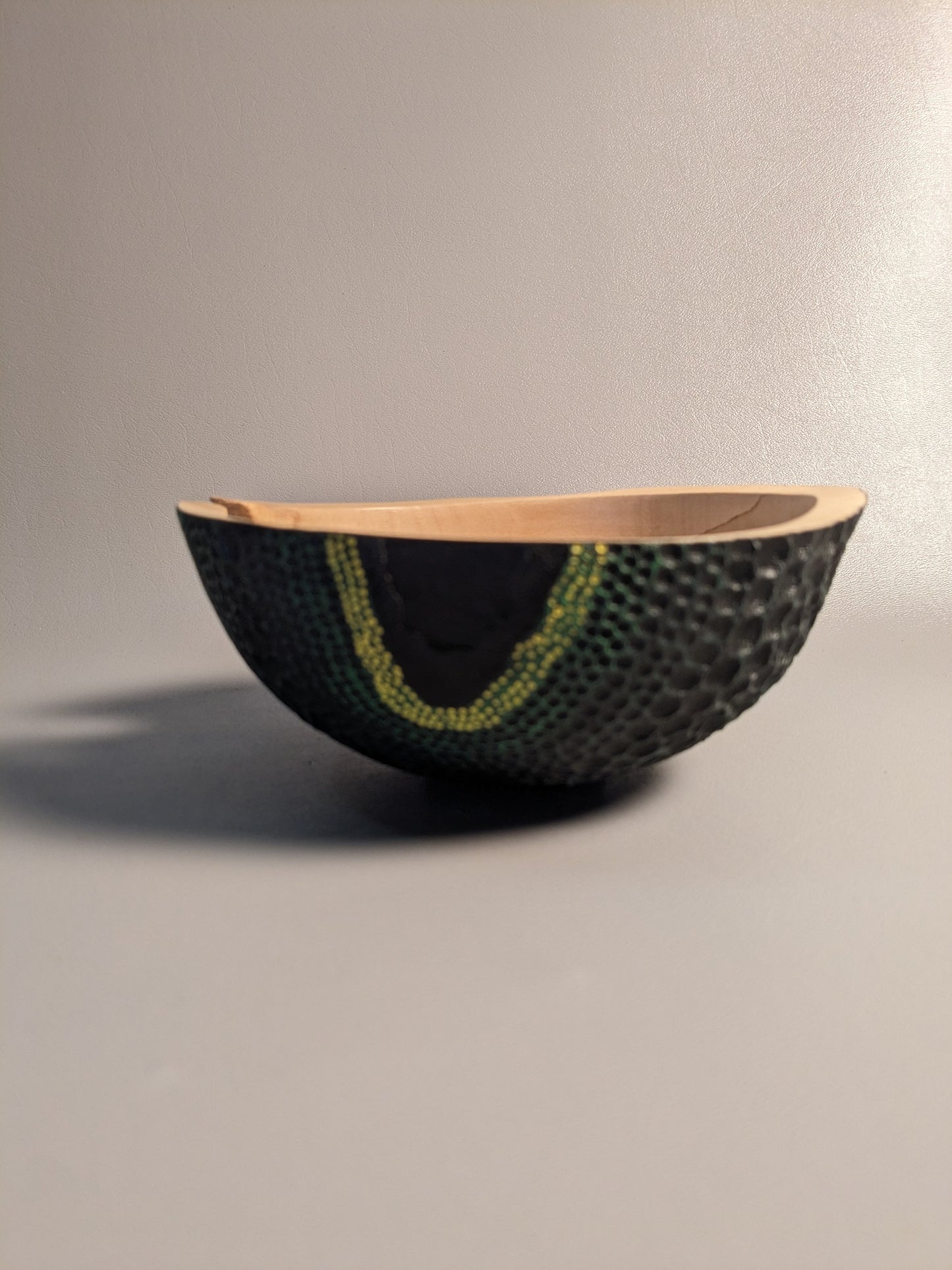 Carved & Painted Bowl