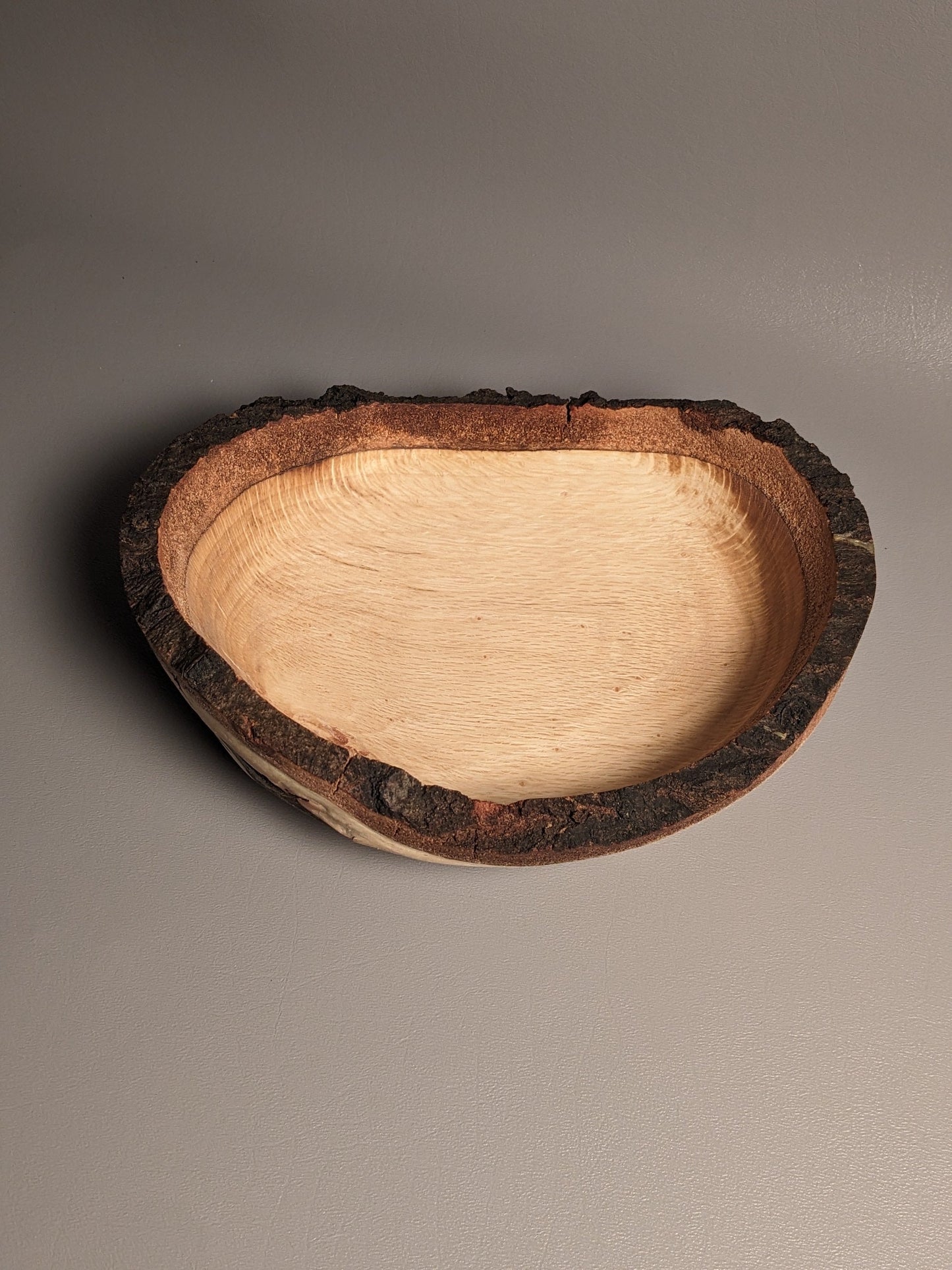 Oak Live Edge Wobble Bowl