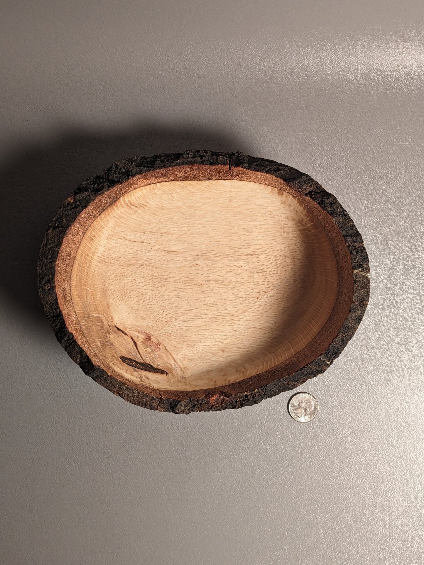 Oak Live Edge Wobble Bowl