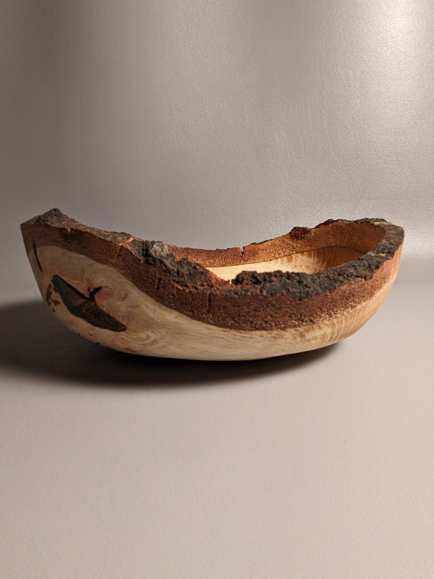 Oak Live Edge Wobble Bowl