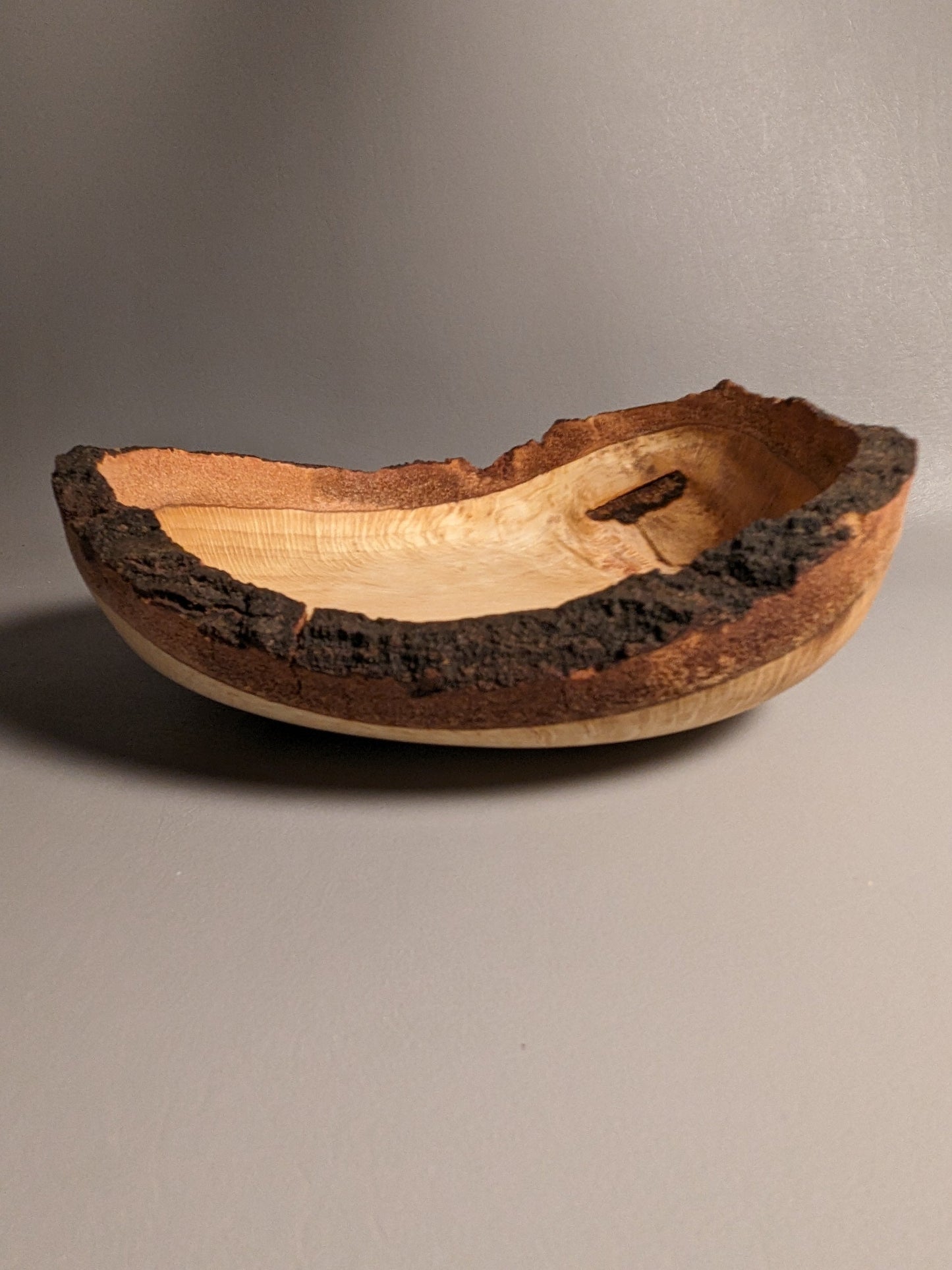 Oak Live Edge Wobble Bowl