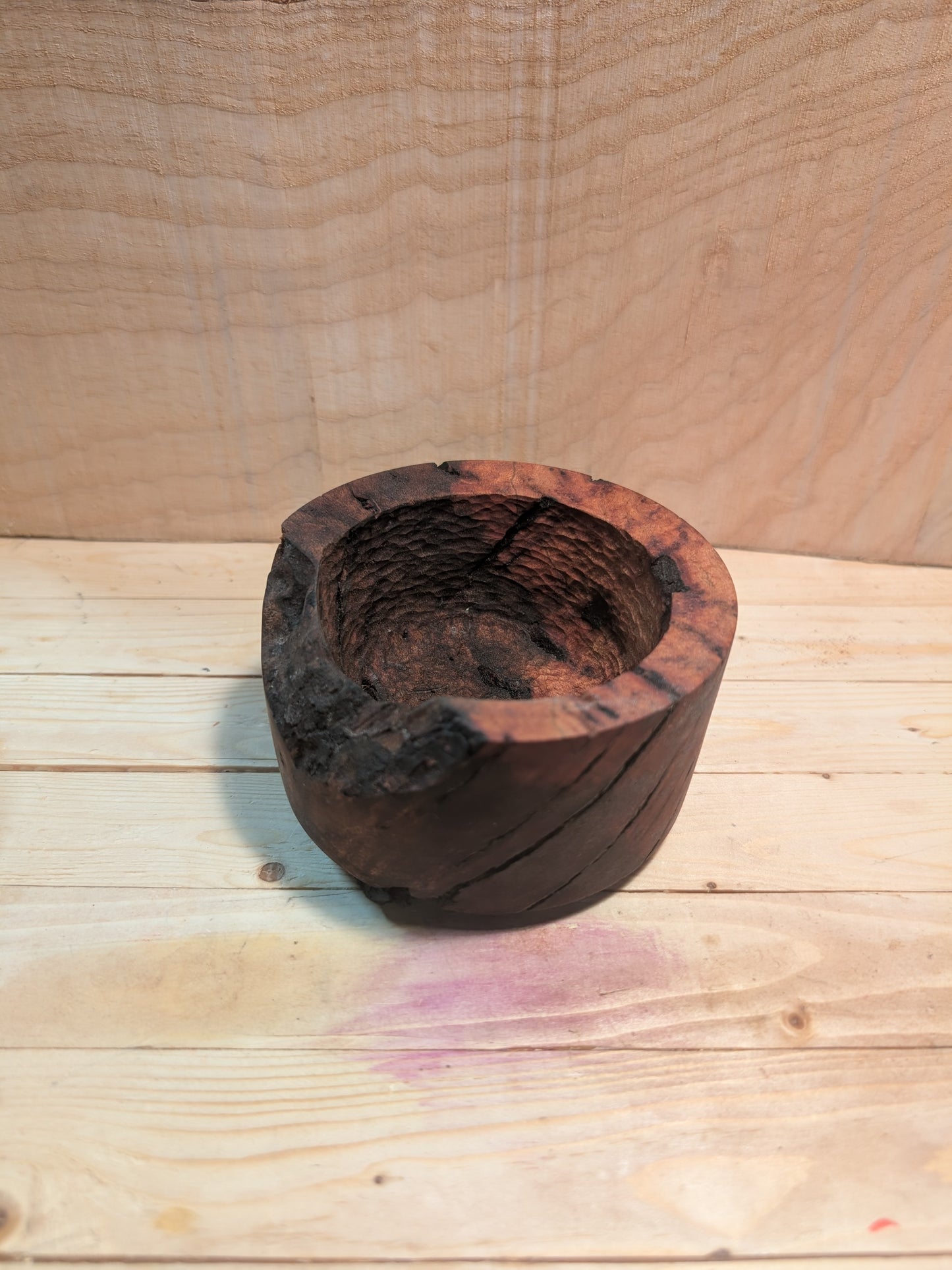Partial Live Edge Pepperwood Bowl
